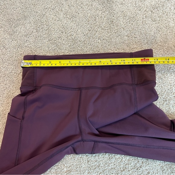 🪷CRZ YOGA High Waisted Compression Leggings Pockets  28”Arctic Plum Sz S/4-6 - Picture 9 of 13